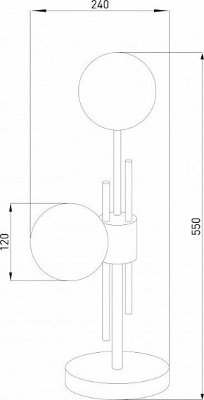 Настольная лампа декоративная Eurosvet Volver 01383/2 латунь в Ревде - revda.mebel24.online | фото 4