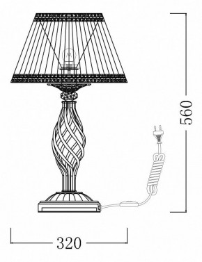 Настольная лампа декоративная Maytoni Grace ARM247-00-G в Ревде - revda.mebel24.online | фото 7