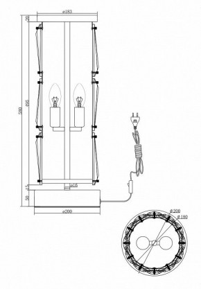 Настольная лампа декоративная Maytoni Puntes MOD043TL-02CH в Ревде - revda.mebel24.online | фото 4