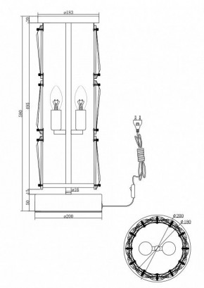 Настольная лампа декоративная Maytoni Puntes MOD043TL-02G в Ревде - revda.mebel24.online | фото 3