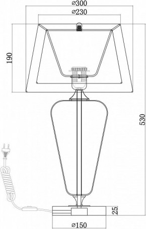 Настольная лампа декоративная Maytoni Verre Z005TL-01CH в Ревде - revda.mebel24.online | фото 4