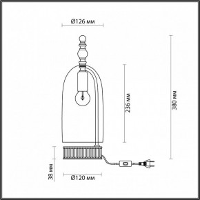 Настольная лампа декоративная Odeon Light Bell 4892/1T в Ревде - revda.mebel24.online | фото 6