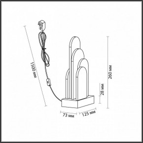 Настольная лампа декоративная Odeon Light Foros 5437/12TL в Ревде - revda.mebel24.online | фото 5