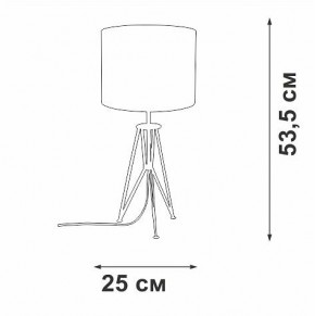 Настольная лампа декоративная Vitaluce V2834 V2834-1/1L в Ревде - revda.mebel24.online | фото 2