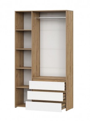НЕКСТ 1 Спальный гарнитур (модульный) Дуб Золотой/Белый в Ревде - revda.mebel24.online | фото 13
