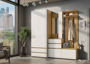 НЕКСТ 1 Вешалка с зеркалом + Шкаф 2-х ств. с ящиками в Ревде - revda.mebel24.online | фото