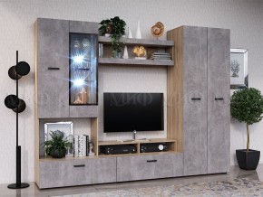 Нэнси New Полка (ЛДСП) Бетон светлый/Сонома в Ревде - revda.mebel24.online | фото 2