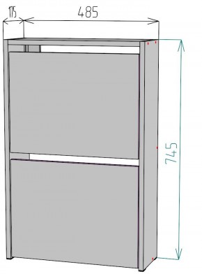 Обувница W120 в Ревде - revda.mebel24.online | фото 2
