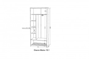 ОЛЬГА-МИЛК 10.1 Шкаф-купе без зеркала в Ревде - revda.mebel24.online | фото 2