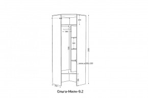 ОЛЬГА-МИЛК 9.2 Шкаф угловой с зеркалом в Ревде - revda.mebel24.online | фото 2