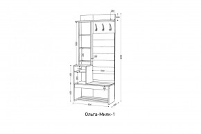 ОЛЬГА-МИЛК Прихожая (модульная) в Ревде - revda.mebel24.online | фото 2