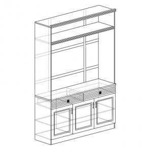 ОРЛЕАН Гостиная (модульная) ясень темный в Ревде - revda.mebel24.online | фото 5