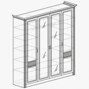 ОРЛЕАН Спальный гарнитур (модульный) ясень белый в Ревде - revda.mebel24.online | фото 5