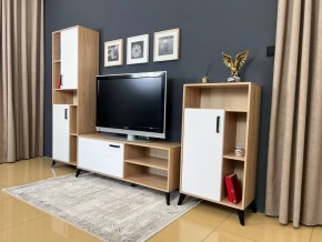 ОСКАР TRIO Гостиная (дуб золотой/белый) в Ревде - revda.mebel24.online | фото 3