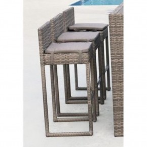 Плетеный барный стул Y390G-W78 Grey в Ревде - revda.mebel24.online | фото