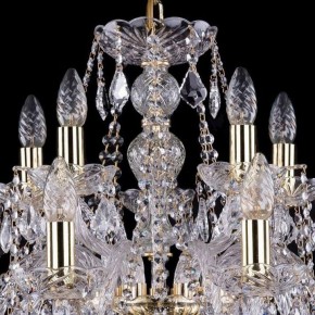 Подвесная люстра Bohemia Ivele Crystal 1411 1411/10+5/240/G/Leafs в Ревде - revda.mebel24.online | фото 4