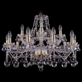 Подвесная люстра Bohemia Ivele Crystal 1413 1413/10+5/300/G/Balls в Ревде - revda.mebel24.online | фото