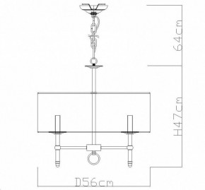 Подвесная люстра Divinare Candela 1162/01 LM-5 в Ревде - revda.mebel24.online | фото 4