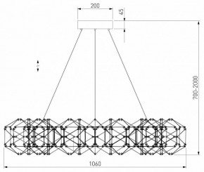 Подвесная люстра Eurosvet Uma 90369/15 медь в Ревде - revda.mebel24.online | фото 4