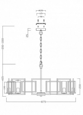 Подвесная люстра Maytoni Bowi H009PL-08G в Ревде - revda.mebel24.online | фото 4