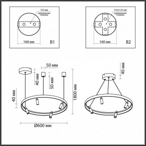 Подвесная люстра Odeon Light Fonda 4317/58L в Ревде - revda.mebel24.online | фото 6