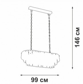Подвесная люстра Vitaluce V5353 V5353-8/19 в Ревде - revda.mebel24.online | фото 4