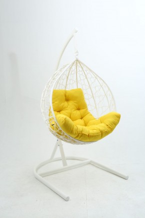 Подвесное кресло Бароло (белый/желтый) в Ревде - revda.mebel24.online | фото