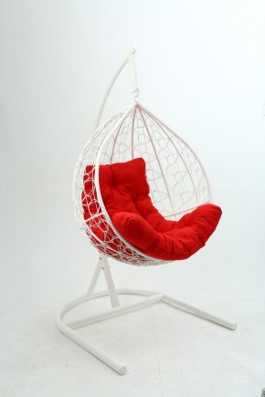 Подвесное кресло Бароло (белый/красный) в Ревде - revda.mebel24.online | фото