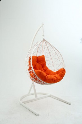 Подвесное кресло Бароло (белый/оранжевый) в Ревде - revda.mebel24.online | фото