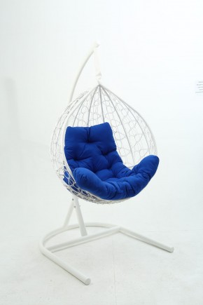Подвесное кресло Бароло (белый/синий) в Ревде - revda.mebel24.online | фото