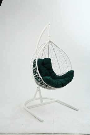 Подвесное кресло Бароло (белый/зеленый) в Ревде - revda.mebel24.online | фото