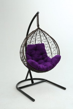 Подвесное кресло Бароло (коричневый/фиолетовый) в Ревде - revda.mebel24.online | фото