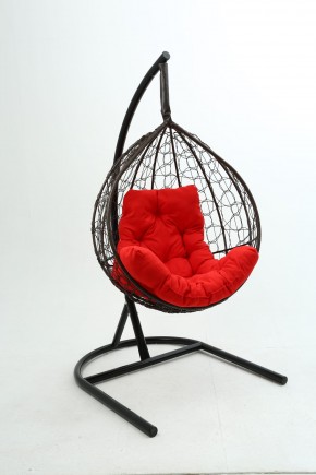 Подвесное кресло Бароло (коричневый/красный) в Ревде - revda.mebel24.online | фото