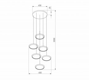 Подвесной светильник Eurosvet Crespella 90034/6 золото в Ревде - revda.mebel24.online | фото 5