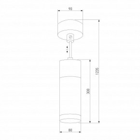Подвесной светильник Eurosvet Double Topper 50135/1 LED хром/черный в Ревде - revda.mebel24.online | фото 4