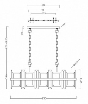 Подвесной светильник Maytoni Cerezo MOD201PL-08N в Ревде - revda.mebel24.online | фото 4