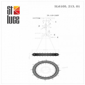 Подвесной светильник ST-Luce Lucchero SL6105.213.01 в Ревде - revda.mebel24.online | фото 6
