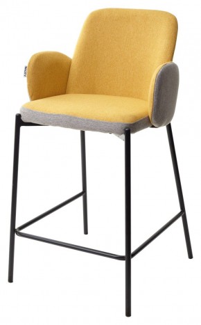 Полубарный стул NYX (H=65cm) VF106 желтый / VF120 серый М-City в Ревде - revda.mebel24.online | фото 1