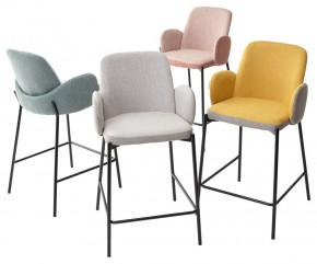 Полубарный стул NYX (H=65cm) VF106 желтый / VF120 серый М-City в Ревде - revda.mebel24.online | фото 4