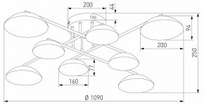 Потолочная люстра Eurosvet Ripple 50389 LED латунь в Ревде - revda.mebel24.online | фото 5