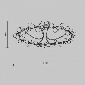 Потолочная люстра Maytoni Tessara MOD081CL-L48G3K в Ревде - revda.mebel24.online | фото 2