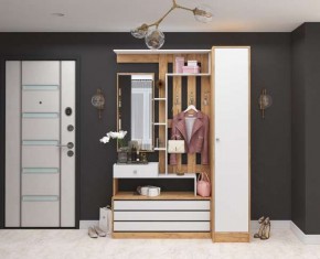 Прихожая Ямайка Дуб крафт золотой/Белый в Ревде - revda.mebel24.online | фото
