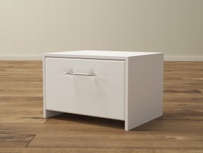 PROxSON Тумба Varna (ЛДСП Белая+экокожа Белый/Белый) 51x40 в Ревде - revda.mebel24.online | фото