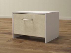 PROxSON Тумба Varna (ЛДСП Белая+ткань Белый/Savana Milk (молочный)) 51x40 в Ревде - revda.mebel24.online | фото