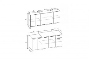 РИО-1 ЛДСП Кухонный гарнитур 1,8 м в Ревде - revda.mebel24.online | фото 7