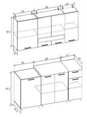 РИО-2 ЛДСП Кухонный гарнитур 1,7 м в Ревде - revda.mebel24.online | фото 7