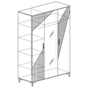РОДОС Спальный гарнитур (модульный) кашемир серый в Ревде - revda.mebel24.online | фото 3