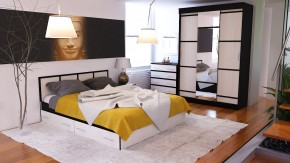 Сакура спальня № 1 Комод + Зеркало + Кровать 1600 + Тумба + Шкаф-купе 1500, сп.м. 1600х2000 мм., б/м, основание есть, ун. сб. в Ревде - revda.mebel24.online | фото 5