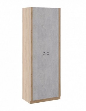 Шкаф 2 двери Глэдис М22 (Дуб Золотой/Цемент светлый) в Ревде - revda.mebel24.online | фото