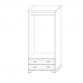 Шкаф 2-х дверный (корпус) Сиена в Ревде - revda.mebel24.online | фото 6